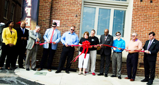 Brewed Awakening ribbon cutting